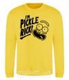 Світшот Pickle Rick Сонячно жовтий фото
