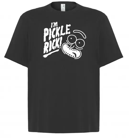 Футболка Оверсайз Pickle Rick Черный фото