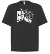 Футболка Оверсайз Pickle Rick Черный фото