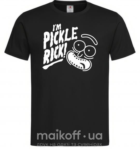 Мужская футболка Pickle Rick Черный фото