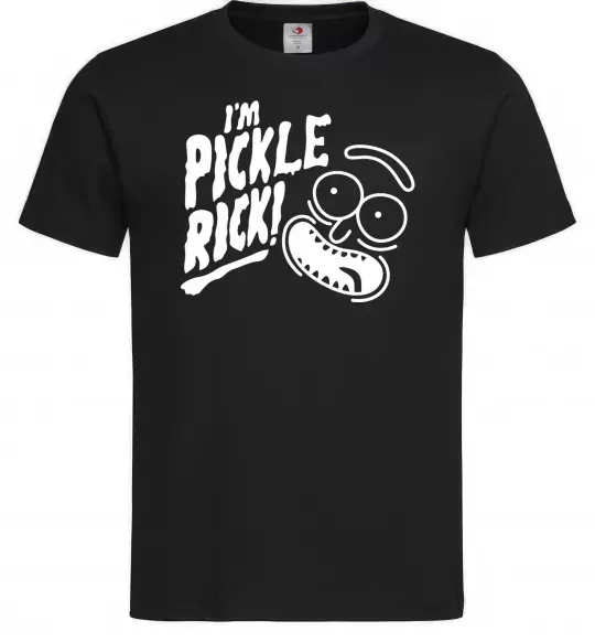 Чоловіча футболка Pickle Rick Чорний фото