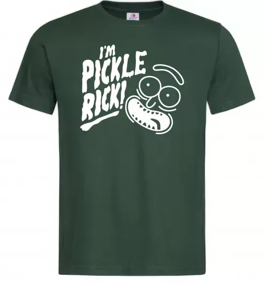 Чоловіча футболка Pickle Rick Темно-зелений фото