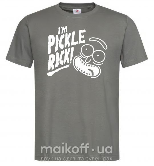 Мужская футболка Pickle Rick Графит фото