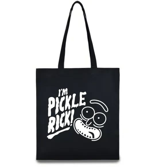 Эко-сумка Pickle Rick Черный фото