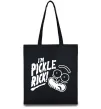 Эко-сумка Pickle Rick Черный фото