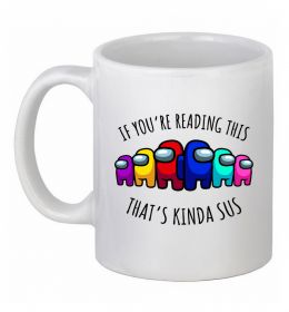 Чашка керамическая Among us kinda sus