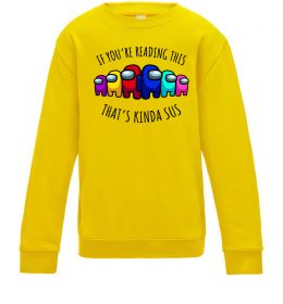 Дитячий світшот Among us kinda sus Дитячий світшот Among us kinda sus