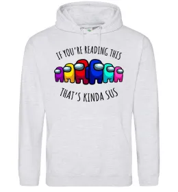 Чоловіча толстовка (худі) Who could have done this Сірий меланж фото