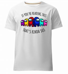 Мужская премиум футболка Among us kinda sus