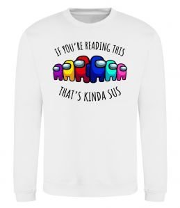 Світшот Among us kinda sus