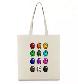 Эко-сумка Among us Емонг ас Бежевый фото