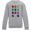 Детский Свитшот Among us Емонг ас Серый меланж фото