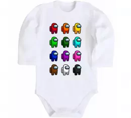 Детский боди Who could have done this Белый фото