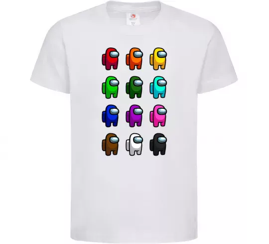 Детская футболка Among us Емонг ас Белый фото