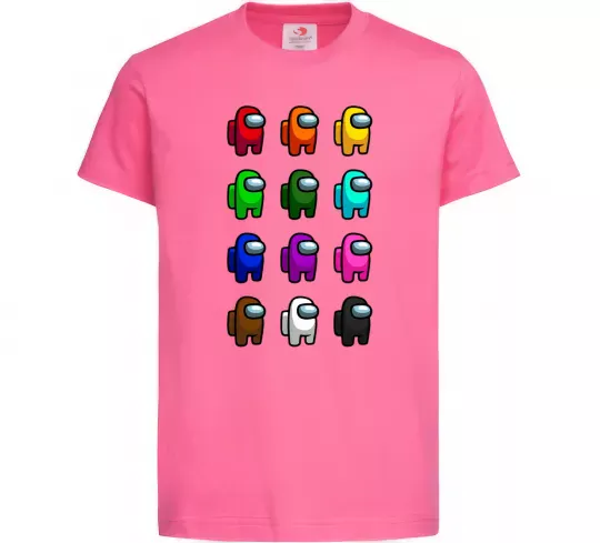 Детская футболка Among us Емонг ас Ярко-розовый фото