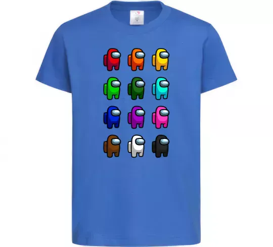 Детская футболка Among us Емонг ас Ярко-синий фото