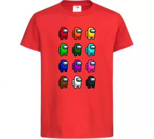 Детская футболка Among us Емонг ас Красный фото