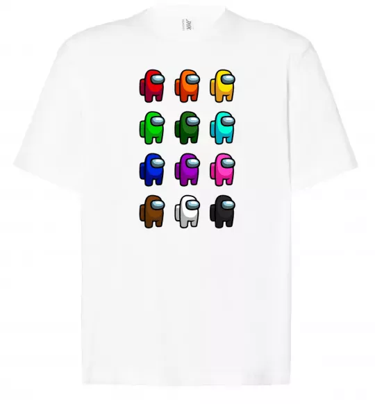 Футболка Оверсайз Among us Емонг ас Білий фото