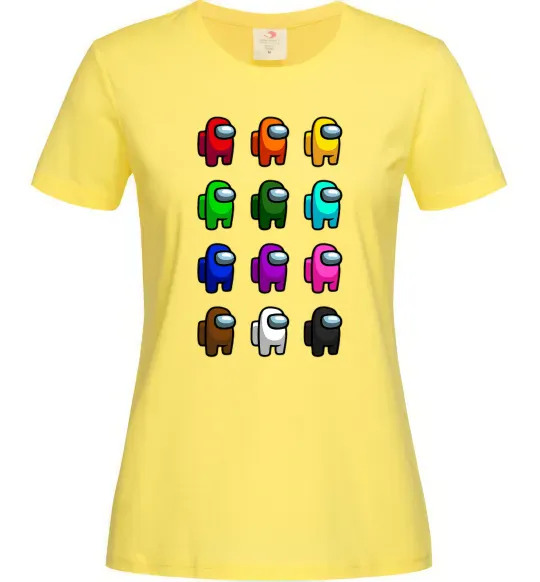 Жіноча футболка Among us Емонг ас Лимонний фото