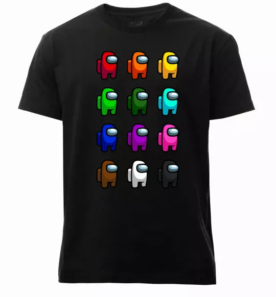 Чоловіча преміум футболка Among us Емонг ас Чорний фото