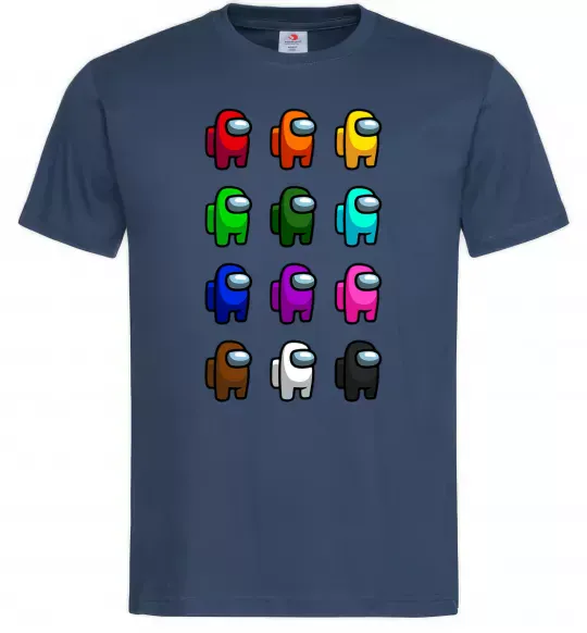 Мужская футболка Among us Емонг ас Темно-синий фото