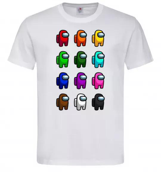 Мужская футболка Among us Емонг ас Белый фото