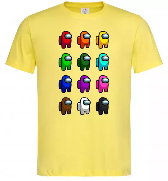 Мужская футболка Among us Емонг ас Лимонный фото