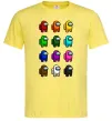 Мужская футболка Among us Емонг ас Лимонный фото