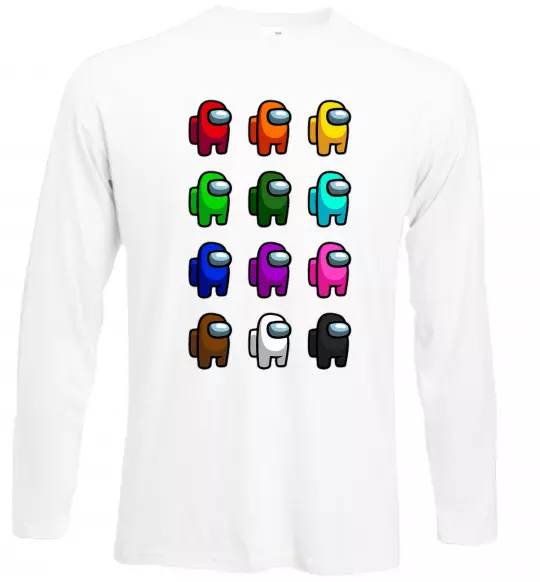 Лонгслів Among us Емонг ас Білий фото