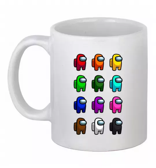 Чашка керамічна Among us Емонг ас Білий фото