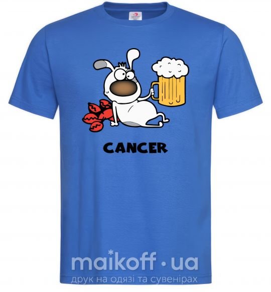 Чоловіча футболка Рак пес МУЖСКАЯ ярко синяя L - 2 шт Яскраво-синій фото