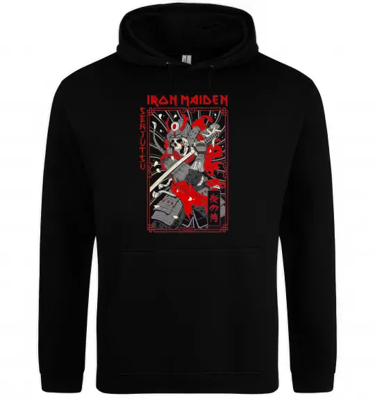 Жіноча толстовка (худі) Iron maiden senjutsu самурай Чорний фото