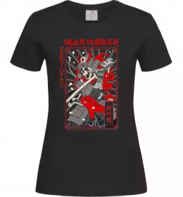 Женская футболка Iron maiden senjutsu самурай Черный фото