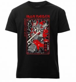Мужская премиум футболка Iron maiden senjutsu самурай