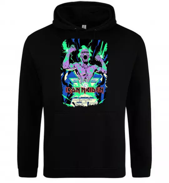 Мужская толстовка (худи) Iron maiden speed of light Черный фото
