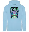 Чоловіча толстовка (худі) Iron maiden speed of light Блакитний фото