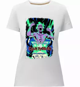 Женская премиум футболка Iron Maiden Aces High Черный фото