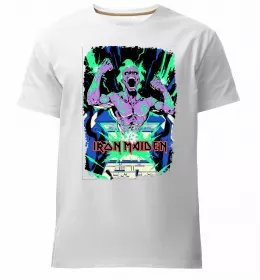 Мужская премиум футболка Fear of the dark Iron Maiden Черный фото