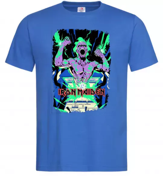 Мужская футболка Iron maiden speed of light Ярко-синий фото