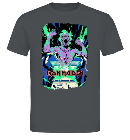 Мужская футболка Iron maiden speed of light Графит фото