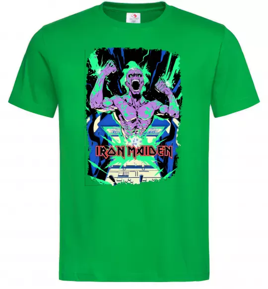 Мужская футболка Iron maiden speed of light Зеленый фото