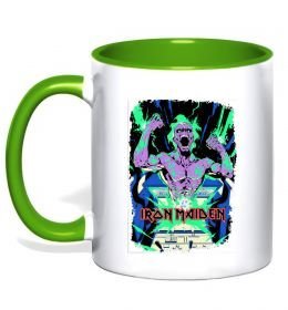 Чашка з кольоровою ручкою Iron maiden speed of light