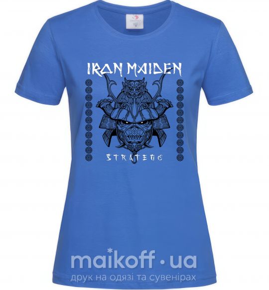 Жіноча футболка Iron maiden stratego Яскраво-синій фото