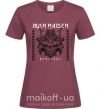 Женская футболка Iron maiden stratego Бордовый фото