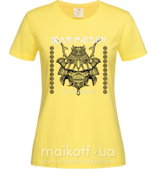 Женская футболка Iron maiden stratego Лимонный фото