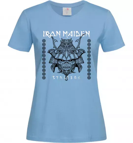 Жіноча футболка Iron maiden stratego Блакитний фото