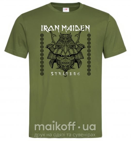 Чоловіча футболка Iron maiden stratego Оливковий фото