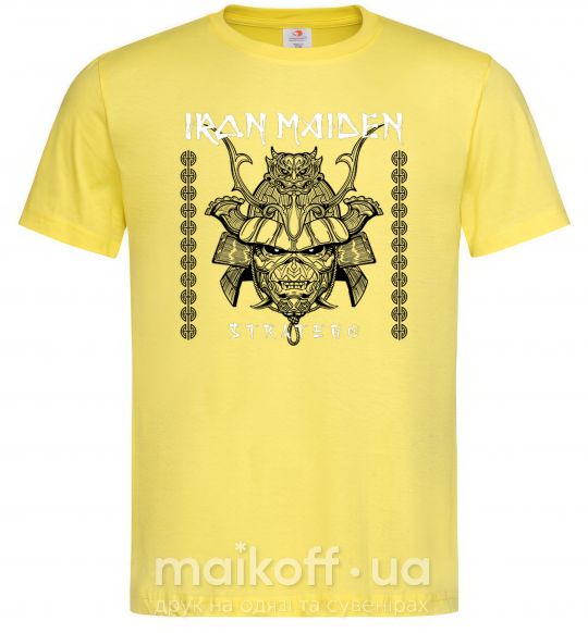 Мужская футболка Iron maiden stratego Лимонный фото