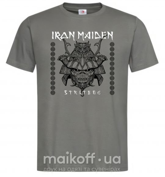 Чоловіча футболка Iron maiden stratego Графіт фото