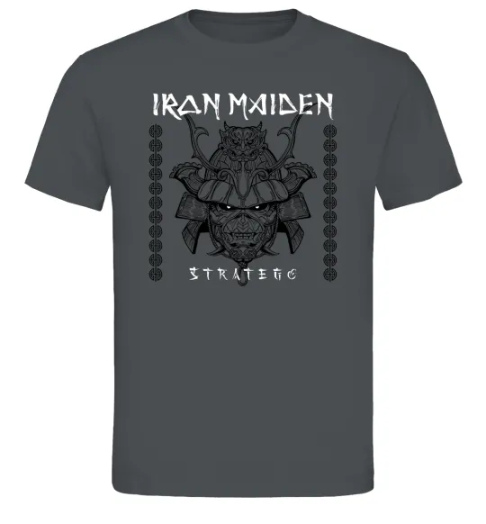 Чоловіча футболка Iron maiden stratego Графіт фото